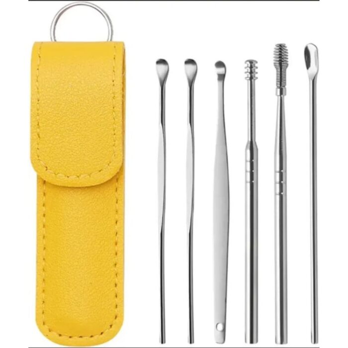 6-Piece Ear Wax Removal Kit Stainless Steel Ear Picks Super Safe, Reusable & Travel-Friendly Set - Image 8