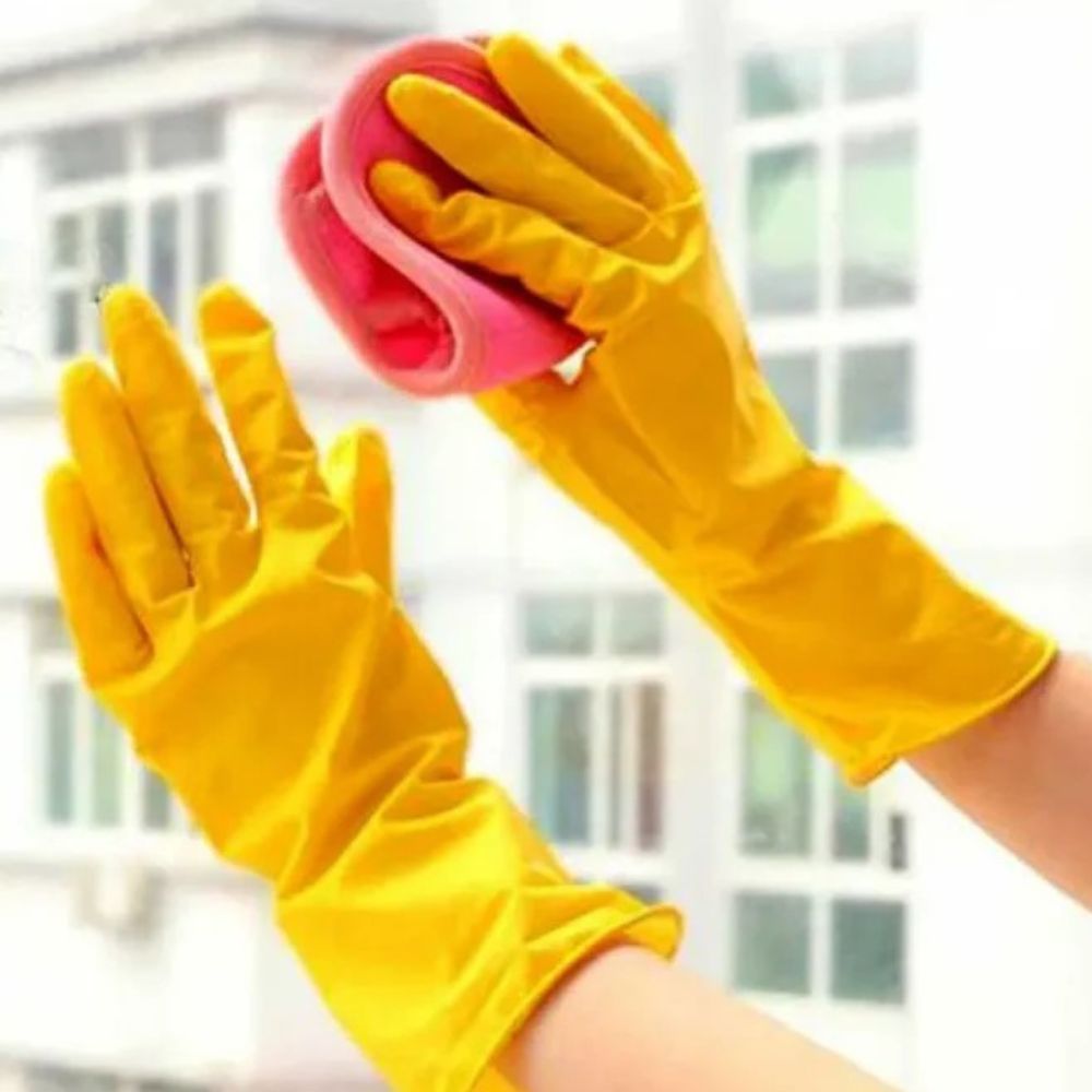 Silicone Washing Full Finger Gloves For Home & Kitchen aximart cleaning products (1) Silicone Dishwashing Gloves Reusable, Super Heat-Resistant & A1 Waterproof for Kitchen Cleaning - Image 8