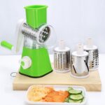 3-in-1 Drum Grater Manual food and Vegetable Cutter, Super Slicer & Grater Tabletop Kitchen Tool - Image 10