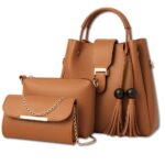 3-Piece Soft Leather Handbag Set for Women, Stylish Tote Bag, Shoulder Bag, Wallet with Keychain, Elegant Daily Use Purses for Office, Travel, Shopping, Gifts, and Special Occasions - Image 5
