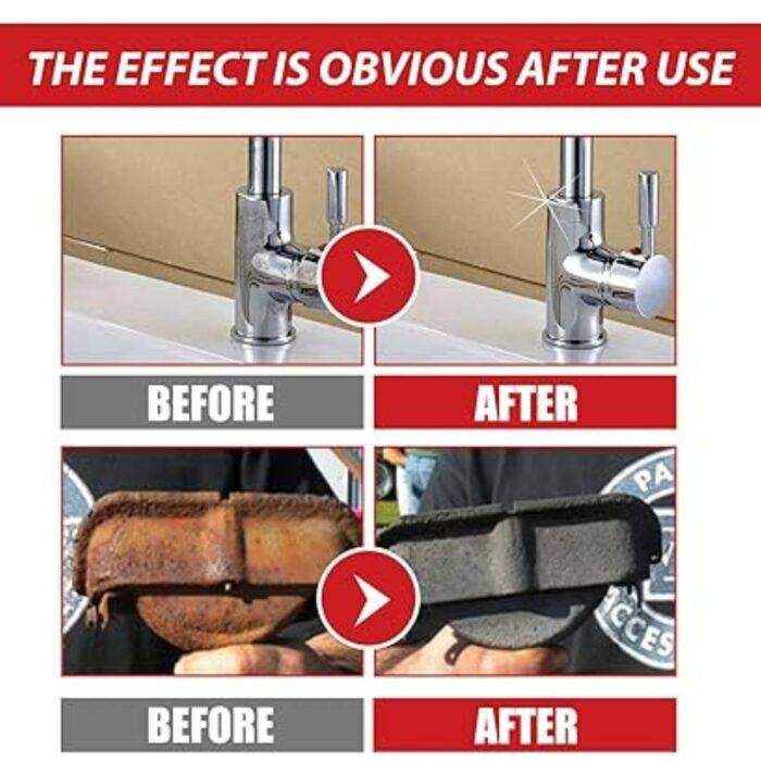 300g Water Based Anti Rust Metallic Paint with Epoxy Coating and Brush, High-Temperature & Salt Spray Super Resistant Rust - Image 2