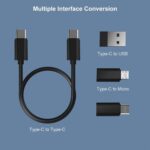 60W Fast Charging Multifunctional Cable Kit 3-in-1 USB Type C Cable with Lightning & Micro USB Adapters, SIM Storage, Super Stand & Travel Case for Android and iOS - Image 6
