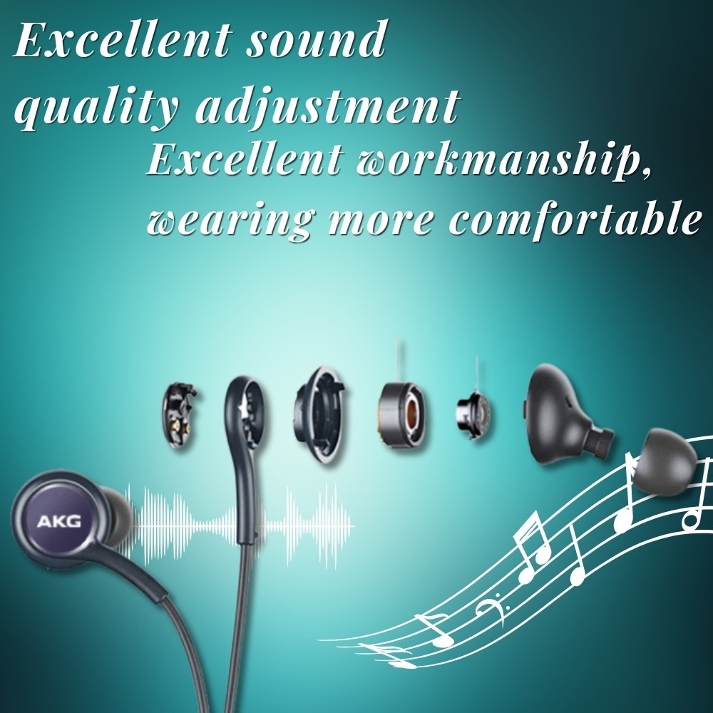 AKG Handfree Type C samsung aximart products images (3) 🎧 High Quality Universal Stereo Sound Handsfree with Mic 🎙️ | AKG-Style Wired Earphones 🎵 with Volume Control, Noise Reduction – Type-C / 3.5mm for Music & Calls - Image 2
