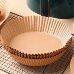 100 Pcs Round Air Fryer Disposable Paper Liners, Non-Stick Parchment Liners, Super Oil-Proof, Waterproof - Image 4