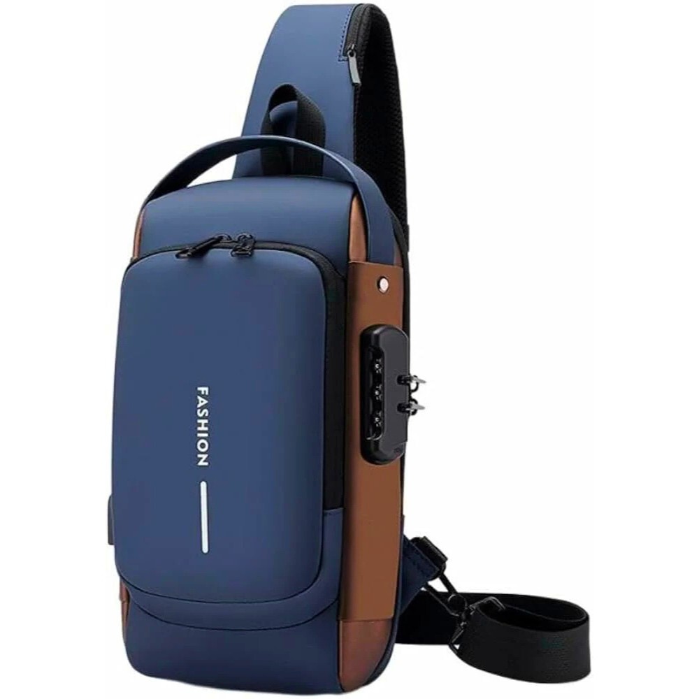 Anti-Theft USB Charging Crossbody Shoulder Bag aximart products images (12) Multifunction Anti-Theft USB Charging Crossbody Shoulder Bag 🛅🔐 Stylish, Secure & Perfect for Everyday Use & Travel in Pakistan - Image 8