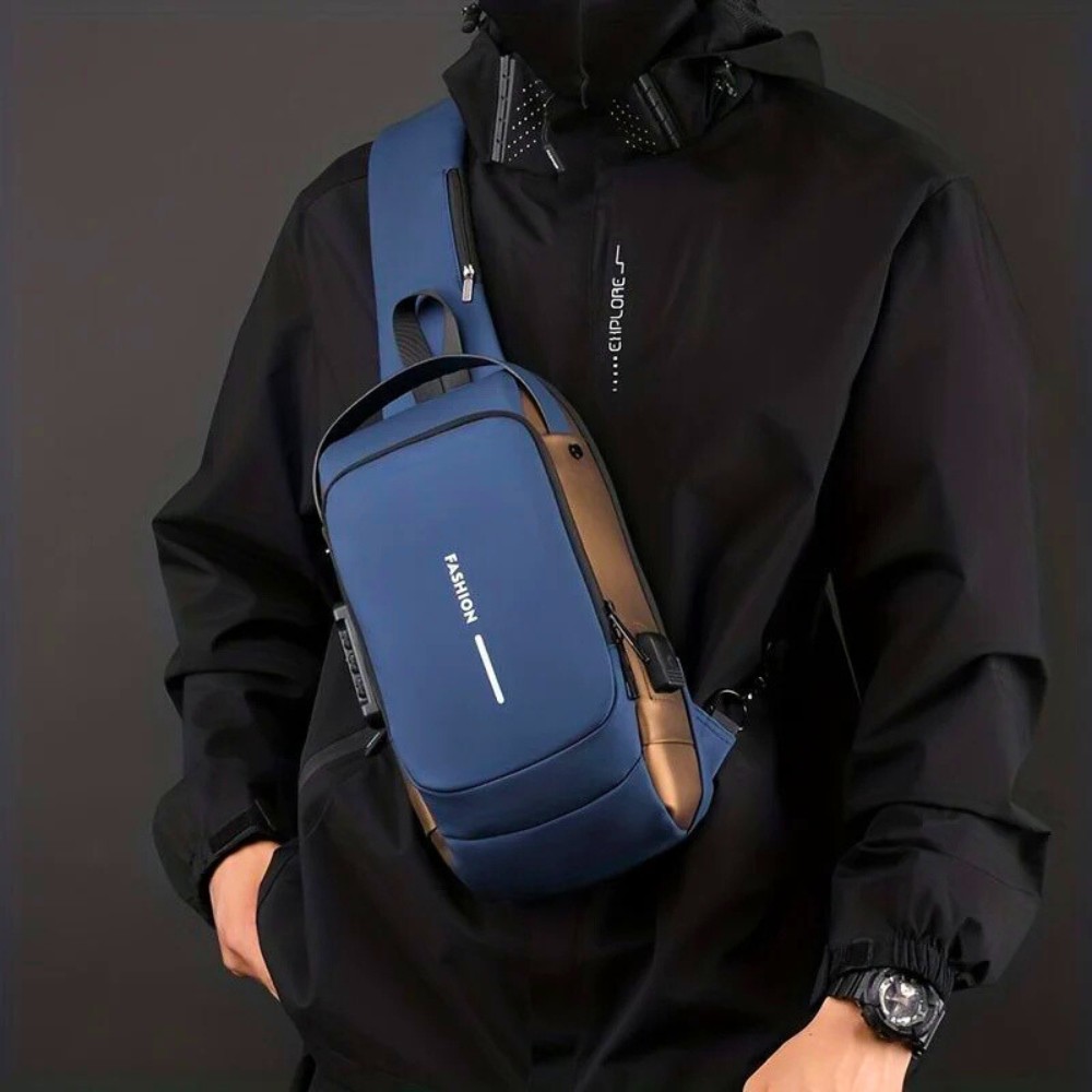 Anti-Theft USB Charging Crossbody Shoulder Bag aximart products images (14) Multifunction Anti-Theft USB Charging Crossbody Shoulder Bag 🛅🔐 Stylish, Secure & Perfect for Everyday Use & Travel in Pakistan - Image 2