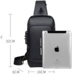 Multifunction Anti-Theft USB Charging Crossbody Shoulder Bag 🛅🔐 Stylish, Secure & Perfect for Everyday Use & Travel in Pakistan - Image 6