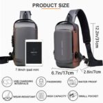 Multifunction Anti-Theft USB Charging Crossbody Shoulder Bag 🛅🔐 Stylish, Secure & Perfect for Everyday Use & Travel in Pakistan - Image 3