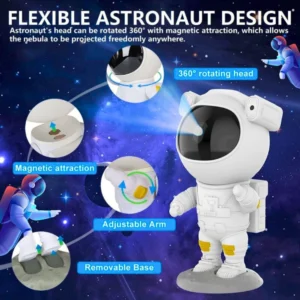 Original Astronaut Galaxy Star Projector Night Light with Remote Control – Best Star Projector in Pakistan for Home, Kids & Bedroom Decor