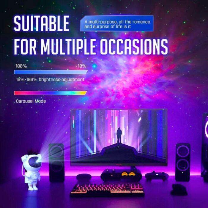 100% Original Astronaut Galaxy Star Projector Night Light with Remote & Timer | Galaxy Nebula Lamp for Kids & Adults | Best Galaxy Projector in Pakistan - Image 4