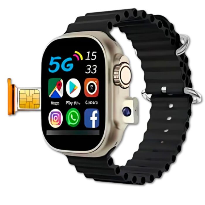 BW10 Pro 4G Smartwatch with Chip, Anti-Spy Hidden Camera, 4G SIM Support, Bluetooth Calling, 49MM Ultra Series, Fitness Tracker, Heart Rate and Blood Pressure Monitor, HD Display, Ocean Strap, with Box and Charger - Image 2
