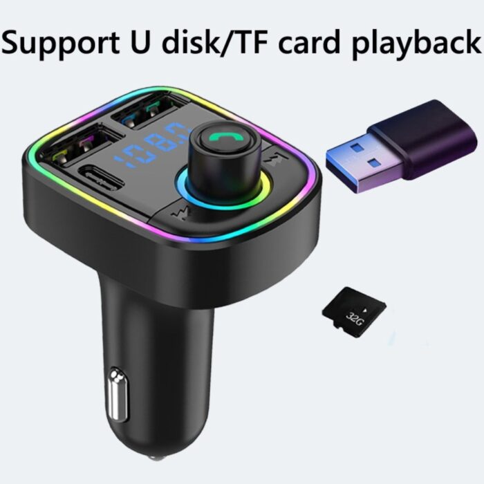 C1 Car MP3 Player with Bluetooth Connectivity, Wireless FM Transmitter, USB and SD Card Super Support, Hands-Free Call Receiver, Type-C Charging, Radio Frequency Matching, Premium Car Accessory Modulator - Image 6