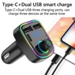 C1 Car MP3 Player with Bluetooth Connectivity, Wireless FM Transmitter, USB and SD Card Super Support, Hands-Free Call Receiver, Type-C Charging, Radio Frequency Matching, Premium Car Accessory Modulator - Image 9