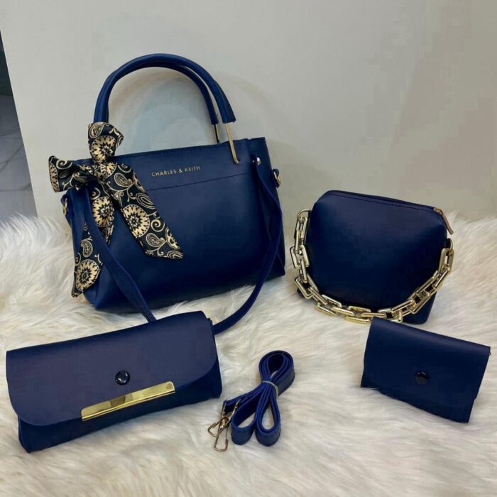 Charles and Kieth Exclusive Collection, Cloud Bag Clutch and Mini Wallet Set for Women, Elegant Fashionable Designer Style Handbags - Image 4
