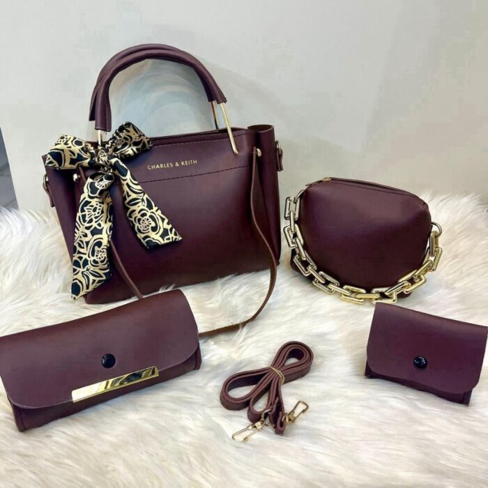 Charles and Kieth Exclusive Collection, Cloud Bag Clutch and Mini Wallet Set for Women, Elegant Fashionable Designer Style Handbags - Image 5