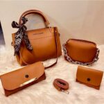 Charles and Kieth Exclusive Collection, Cloud Bag Clutch and Mini Wallet Set for Women, Elegant Fashionable Designer Style Handbags