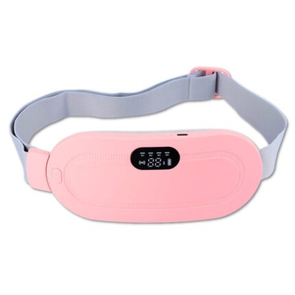 USB Rechargeable Digital Period Heating Pad with Adjustable Vibration Belt - Ideal for Menstrual Cramp Relief and Back Pain