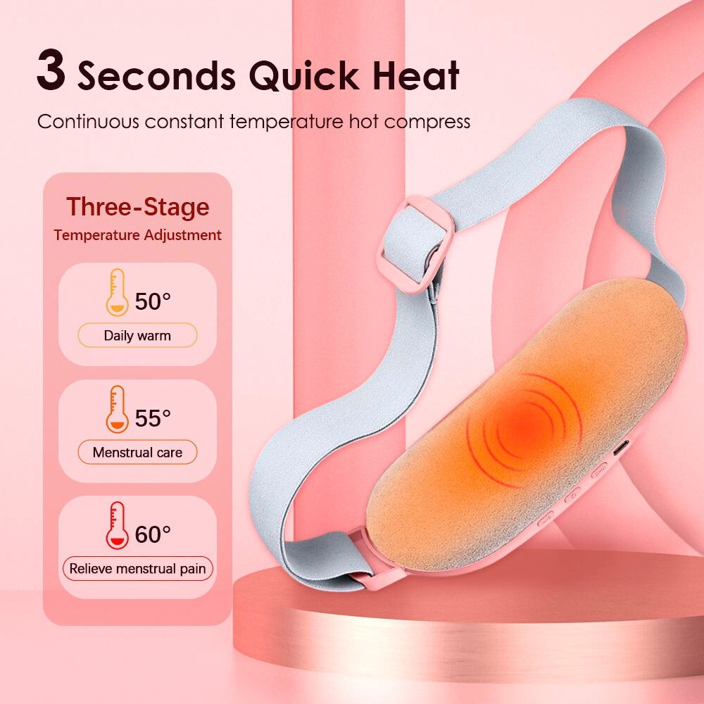Digital Period Heating Pad & Vibrating Belt aximart products images (4) Digital Period Heating Pad & Vibration Belt ✨| Fast Cramp Relief ❤️ | USB Rechargeable & Eco-Friendly 🌟 - No-1 Heating Pad in Pakistan - Image 4