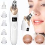 Electric blackhead Suction remover machine with LED display and 5 suction probes for deep pore cleansing – Best rechargeable vacuum tool in Pakistan.