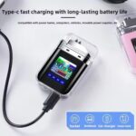 Electric Rechargeable Cigarette Lighter with Type-C Fast Charging, Windproof Flameless Arc Ignition, Compact and Portable Design, Safe and Stylish Card Packing Lighter for Smoking, Candle Lighting, and Everyday Use - Image 4