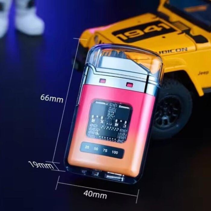 Electric Rechargeable Cigarette Lighter with Type-C Fast Charging, Windproof Flameless Arc Ignition, Compact and Portable Design, Safe and Stylish Card Packing Lighter for Smoking, Candle Lighting, and Everyday Use - Image 2
