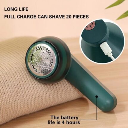 Rechargeable electric lint remover for clothes, sweaters, blankets, and sofas – compact, powerful, and easy to use in Pakistan.