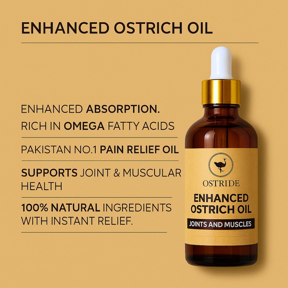 Enhanced Ostrich Oil for Joint and Muscle Pain Relief aximart products images (2) Enhanced Ostrich Oil for Joint and Muscle Pain Relief, 100% Natural and Organic Anti-Inflammatory Oil, Deep Penetrating Formula - Image 2
