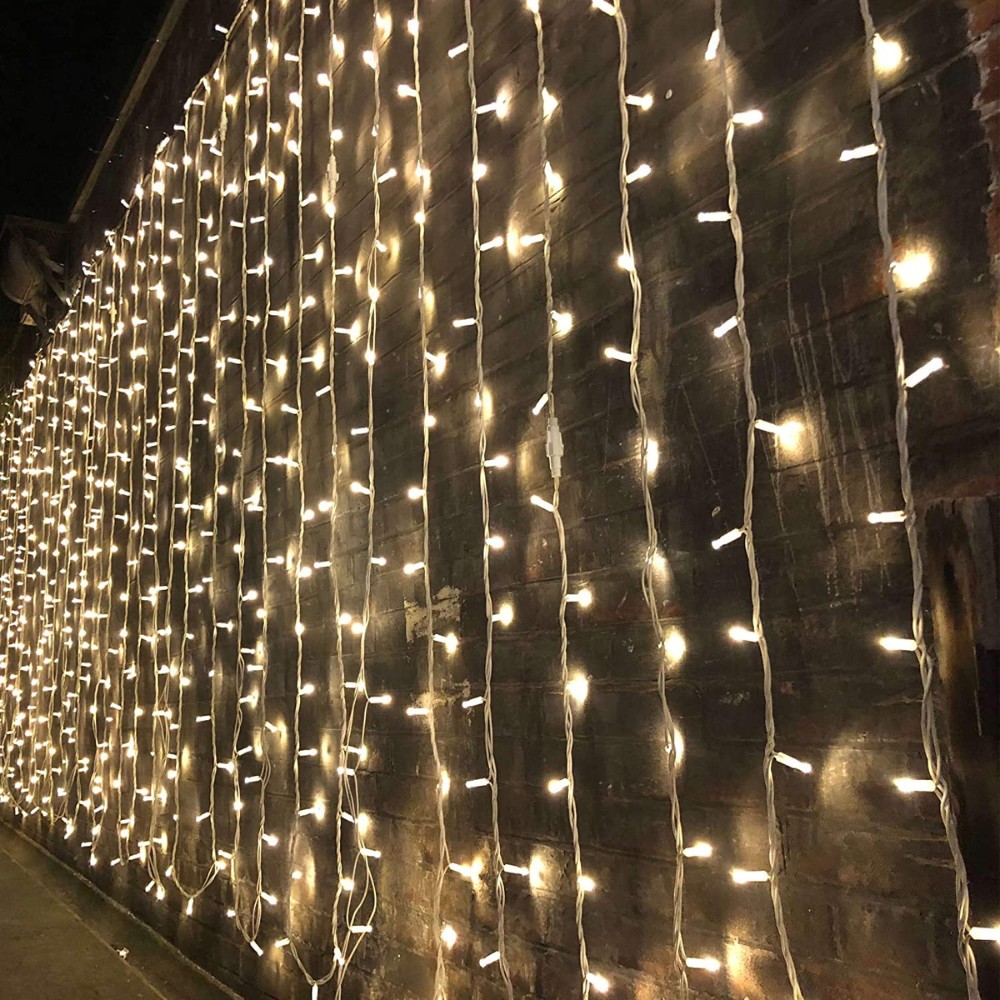LED string lights aximart products pictures (3) High Quality LED Net Mesh String Lights, Warm & White Colour, 88 LEDs, End-to-End Connectable Fairy Lights, Waterproof Net Light for Wedding, Outdoor & Indoor Party Decoration, Garden, Balcony, Curtain - Image 4