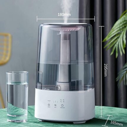 Original LH-192 air humidifier with 4L tank, hot and cold mist, timer, and night light – best room humidifier in Pakistan for home and office