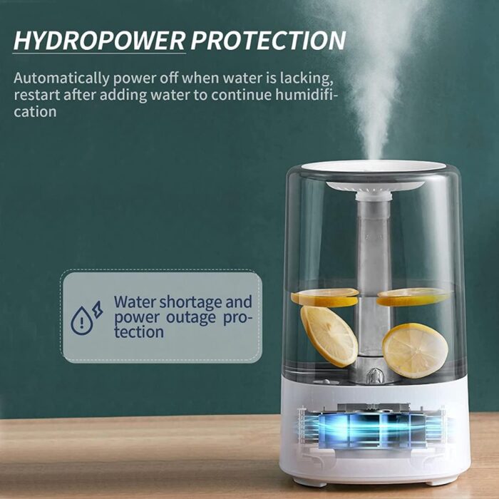 Original LH-192 Room Humidifier 🌬️ – 4L Hot & Cold Mist, Night Light, Auto Shut-Off, Best Humidifier in Pakistan - Image 3