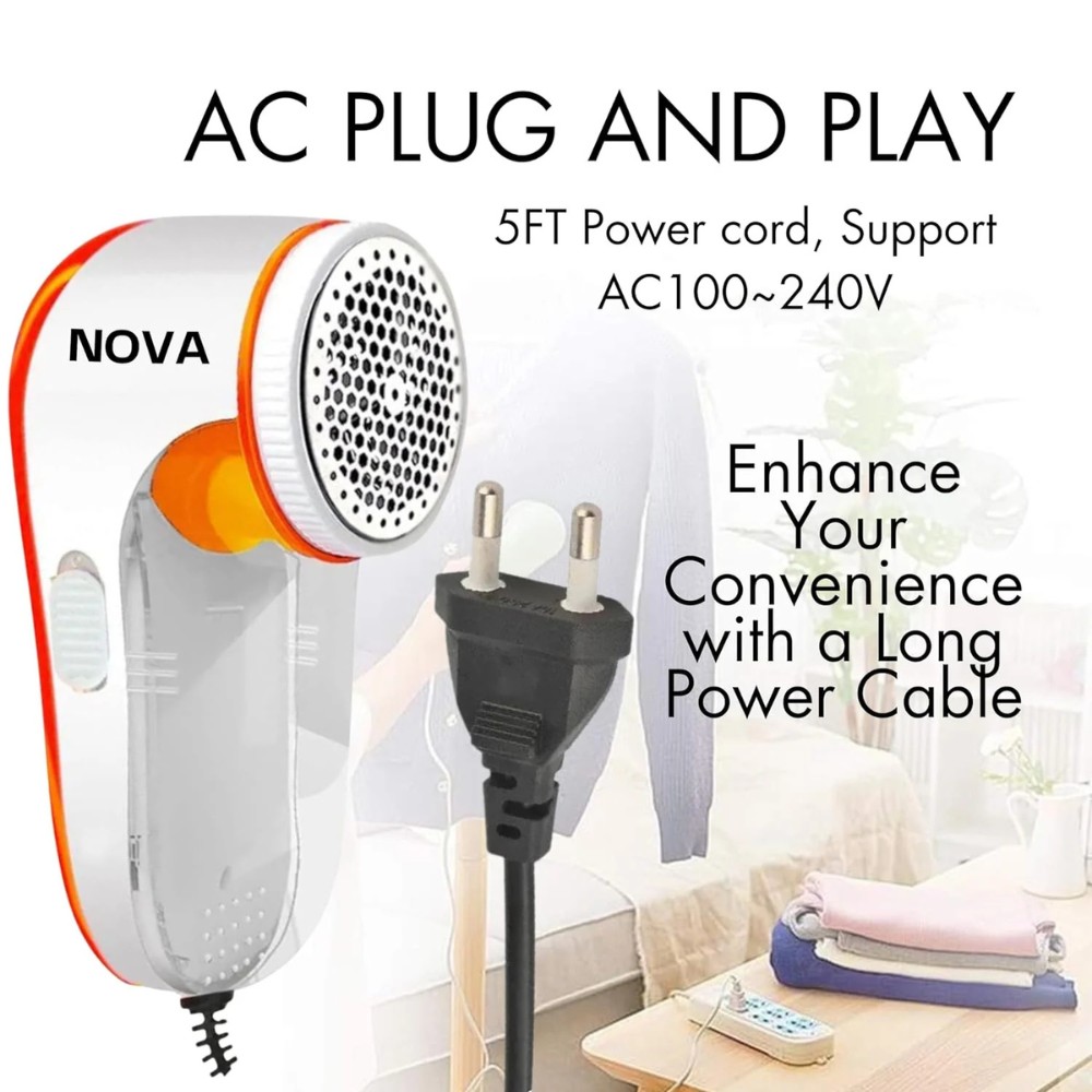 Lint Remover Nova Electric NLR-208 aximart products images (4) Nova Electric Lint Remover NLR-208 for Clothes π Powerful Rechargeable Fabric Shaver Pakistan π΅π° | Best Lint Remover in Pakistan π§₯ - Image 4