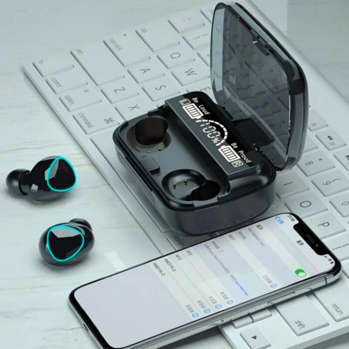 🎧 M10 Damix V 5.3 Bluetooth Wireless Headset with LED Display, Magnetic Charging, Touch Control & Long Battery Life – Best Price in Pakistan - Image 7