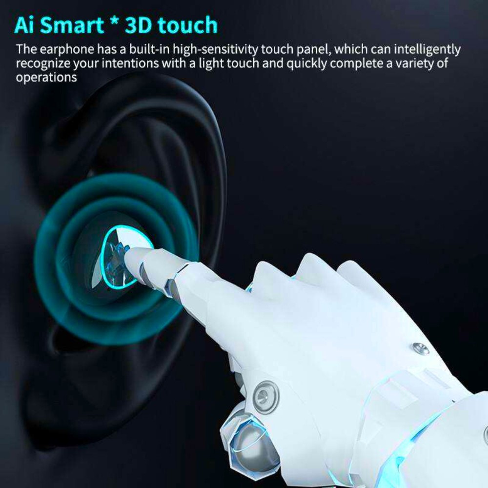 M10 Damix earbuds aximart products images (7) 🎧 M10 Damix V 5.3 Bluetooth Wireless Headset with LED Display, Magnetic Charging, Touch Control & Long Battery Life – Best Price in Pakistan - Image 4