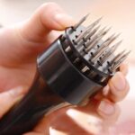 Stainless Steel Sharp Needles Meat Tenderizer Tool β Heavy-Duty Manual Tenderizer for Beef, Chicken, Mutton & More | Durable ABS Handle | Eco-Friendly & Easy to Use - Image 2