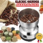 Nima Multi Purpose Electric Coffee Grinder 300W Stainless Steel Automatic Grinder for Beans, Spices, Nuts, and Grains with Transparent Lid and High-Speed Motor - Image 4