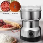 Nima Multi Purpose Electric Coffee Grinder 300W Stainless Steel Automatic Grinder for Beans, Spices, Nuts, and Grains with Transparent Lid and High-Speed Motor