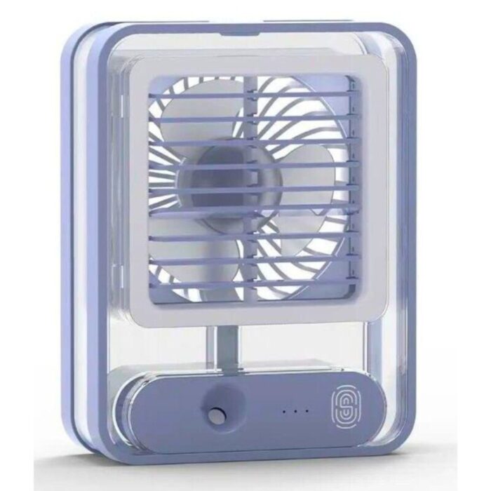 Portable Air Cooler Fan with Mist Spray 🌬️, LED & USB Rechargeable – Best Mini Air Cooler Price in Pakistan❄️ - Image 4