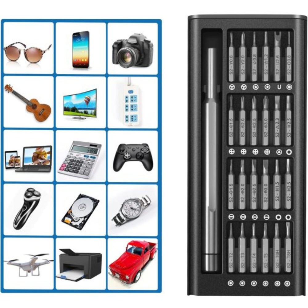 Precision Screwdriver Set, 24 in 1 Tool Kit, Mini Magnetic Screwdriver aximart produts images (4) 24 in 1 Precision Magnetic Screwdriver Set, Mini Super Tool Kit for almost everything - Image 2
