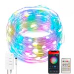 Mega Power Smart RGB Fairy Lights, 16+ Colours, 33ft 100 LED, Voice & App Control via Miracle Star, Music Sync, 24-Key Remote, USB Powered, Color-Changing String Lights for Bedroom, Party, Garden, Diwali & Christmas Decor - Image 3