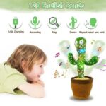 Rechargeable Dancing Cactus Toy with Hat, #1 Singing, Super Talking, Light-Up Plush for Toddlers & Kids - Image 7