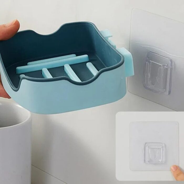 Top Quality Wall Mounted Soap Holder, A1 Soap Dish with Drain, Super Space Saving Stand for Bathroom & Kitchen - Image 6