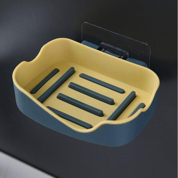 Top Quality Wall Mounted Soap Holder, A1 Soap Dish with Drain, Super Space Saving Stand for Bathroom & Kitchen - Image 1