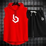 Summer Gym Hooded Short Track Suit, Breathable A1 Jersey Fabric, Super Stylish Sportswear for Men - Image 3