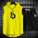 Summer Gym Hooded Short Track Suit, Breathable A1 Jersey Fabric, Super Stylish Sportswear for Men - Image 5