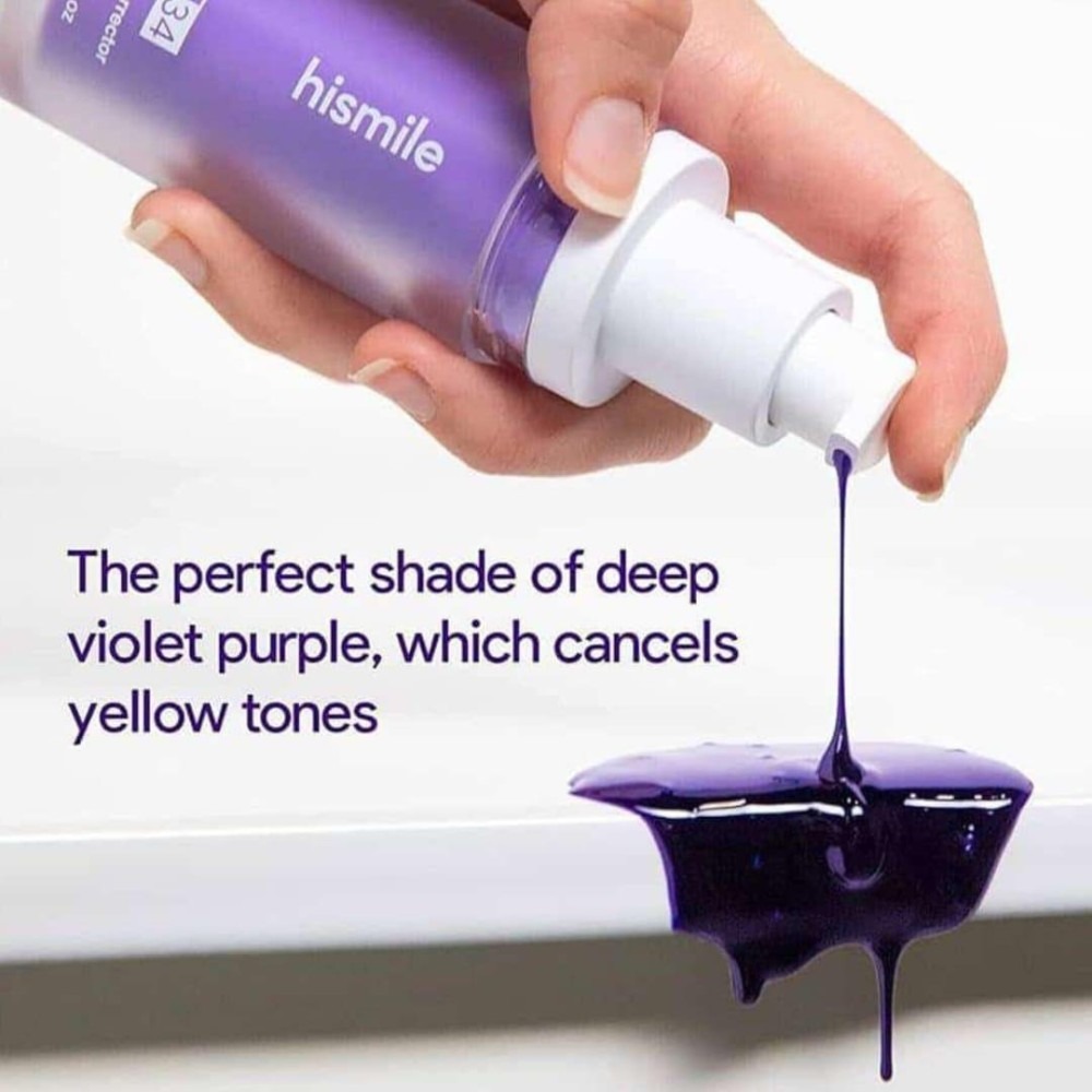 Teeth Whitening Serum and brush aximart products images (10) Original Teeth Brightening Hismiles V34 Colour Corrector Serum, Instant Teeth Whitening Solution, with Micro Nano Toothbrush for Sensitive Gums, Deep Cleaning Soft Bristles, Gentle Gum Care Combo - Image 4