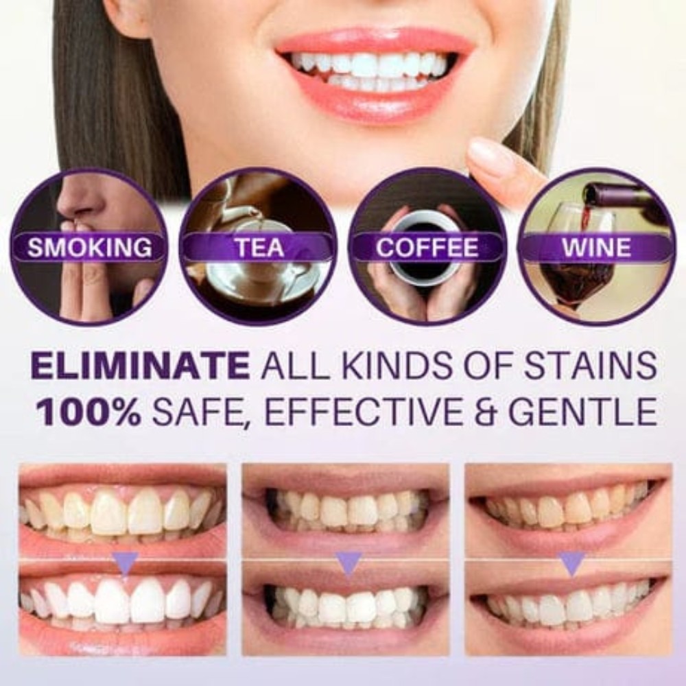 Teeth Whitening Serum and brush aximart products images (15) Original Teeth Brightening Hismiles V34 Colour Corrector Serum, Instant Teeth Whitening Solution, with Micro Nano Toothbrush for Sensitive Gums, Deep Cleaning Soft Bristles, Gentle Gum Care Combo - Image 7