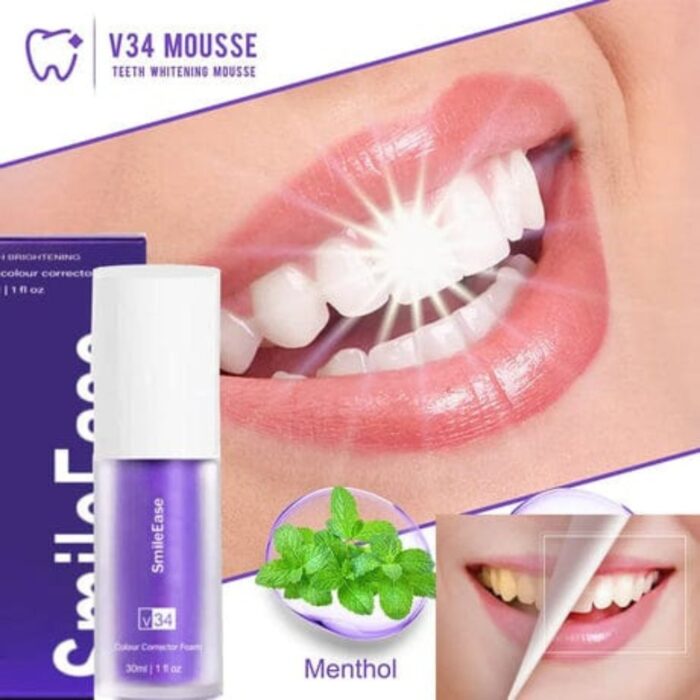 Original Teeth Brightening Hismiles V34 Colour Corrector Serum, Instant Teeth Whitening Solution, with Micro Nano Toothbrush for Sensitive Gums, Deep Cleaning Soft Bristles, Gentle Gum Care Combo - Image 2