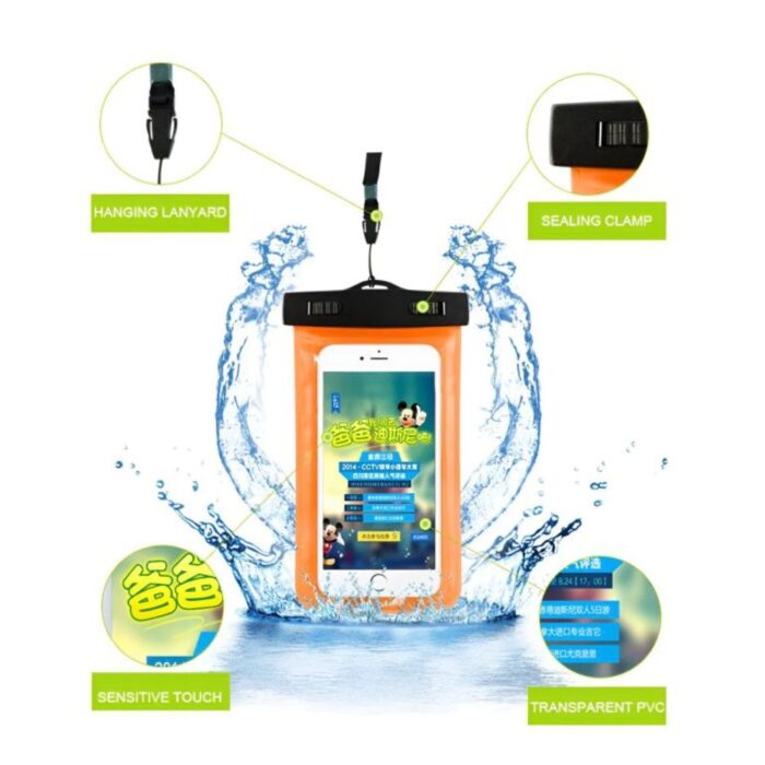 Universal Waterproof Mobile Cover 📱💦 – Durable, Touchscreen-Friendly (No-1 Mobile Pouch) for All Smartphones in Pakistan - Image 9