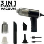 120W 4-in-1 Portable Vacuum Cleaner Suction, Blower, Inflator & Dust Collector Powerful Multi-Function Handheld - Image 3