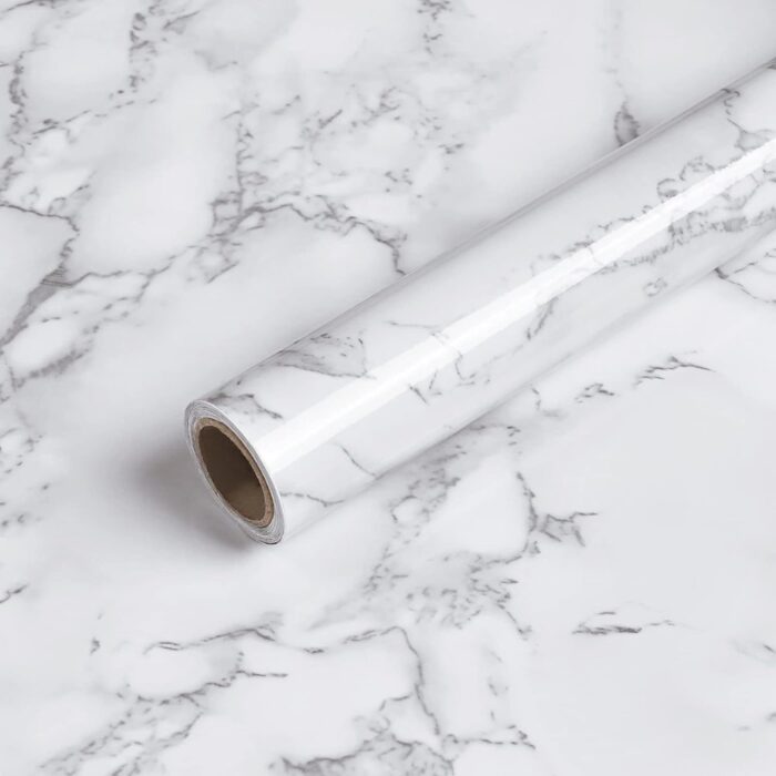 Marble Style Self-Adhesive Wallpaper Sheets Waterproof, Heat Resistant & Easy to Apply Wall Stickers, Marble Sheets & Wall Paneling - Image 10